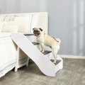 Frisco Deluxe Foldable Wooden Carpeted Cat & Dog Stairs, White, X-Large