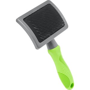 One Size Andis Self Cleaning Slicker Brush For Dogs White/Green