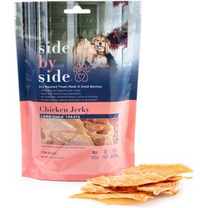 Side By Side Chicken Jerky Dog Treats, 4-oz bag