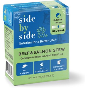 Side By Side Neutral Complete & Balanced Beef & Salmon Wet Dog Food, 12.5-oz box