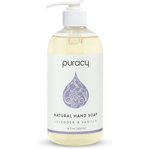 Puracy Lavender & Vanilla Natural Liquid Pet Hand Soap, 12-oz bottle