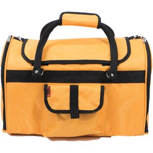 Prefer Pets Hideaway Airline-Approved Dog & Cat Carrier Bag, Tangerine