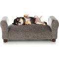 Club Nine Pets Traditional Settee Sofa Cat & Dog Bed, Brown, Small