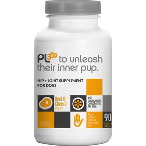 PL360 Arthogen Plus Advanced Hip & Joint Formula Beef & Cheese Flavor Dog Supplement, 90 count