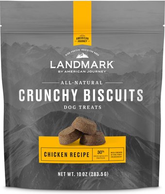 American Journey Landmark Chicken Recipe Grain-Free Crunchy Biscuits Dog Treats, 10-oz bag, slide 1 of 1