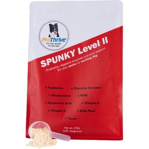 Animal Health Solutions Spunky Level II Probiotics & Digestive Enzymes & Joint Support Dog Supplement, 4-lb bag