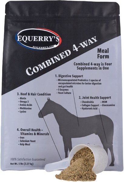 Equerry's Combined RX 4-Way Digestive, Hoof, Coat & Joint Health Powder Horse Supplement, 5-lb bag slide 1 of 1