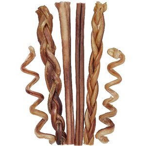 Bones & Chews Large Dog Bully Stick Variety Pack, 6 count