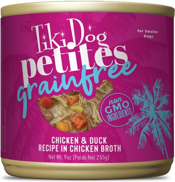 Tiki Dog Aloha Petites Chicken & Duck Maui Grain-Free Dog Food, 9-oz, case of 8 slide 1 of 9