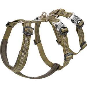 Chai's Choice Double H Trail Runner Polyester Reflective No Pull Dog Harness, Army Green, Medium: 20 to 24-in chest
