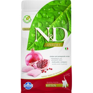 Farmina N&D Prime Chicken & Pomegranate Recipe Kitten Dry Food, 3.3-lb bag