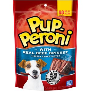 Pup-Peroni Real Beef Brisket Hickory Smoke Flavor Dog Treats, 5.6-oz bag, case of 8