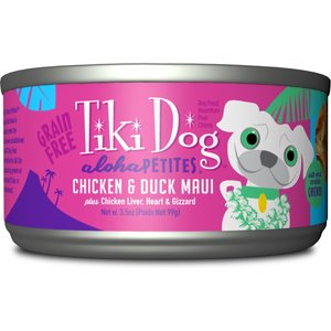 Tiki Dog Aloha Petites Chicken & Duck Maui Grain-Free Dog Food, 3.5-oz can, case of 12