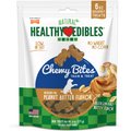 Nylabone Natural Healthy Edibles Peanut Butter Flavor Bites Grain-Free Dog Treats, 6-oz bag