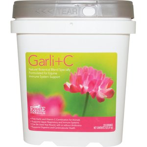 Equilite Herbals Garli+C Immune Support Powder Horse Supplement, 2-lb tub