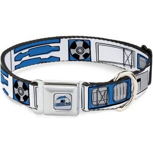 Buckle-Down Star Wars R2-D2 Polyester Seatbelt Buckle Dog Collar, Wide Medium: 16 to 23-in neck, 1.5-in wide