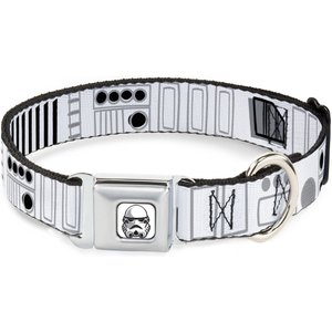 Buckle-Down Star Wars Stormtroopers Utility Belt2 Polyester Seatbelt Buckle Dog Collar, Small: 9 to 15-in neck, 1-in wide