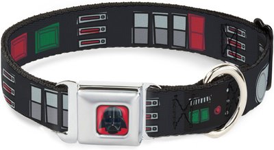 Buckle-Down Star Wars Darth Vader Utility Belt Polyester Seatbelt Buckle Dog Collar, slide 1 of 1