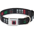 Buckle-Down Star Wars Darth Vader Utility Belt Polyester Seatbelt Buckle Dog Collar, Large: 15 to 26-in neck, 1-in wide