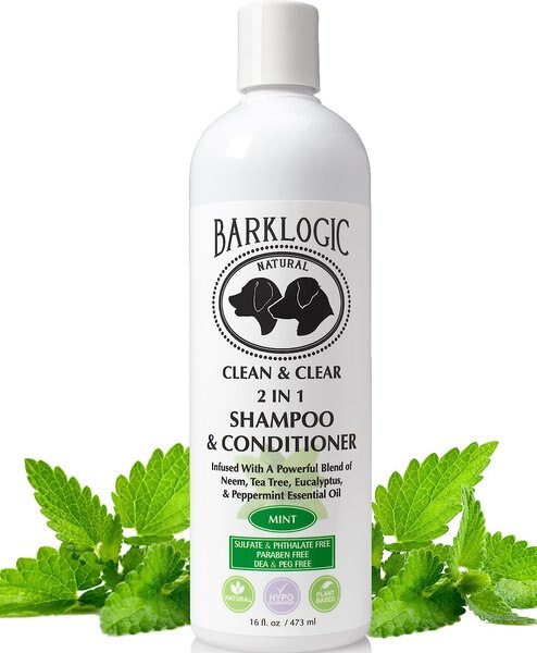 BarkLogic Clean & Clear 2 In 1 Mint Dog Shampoo & Conditioner, 16-oz bottle slide 1 of 6