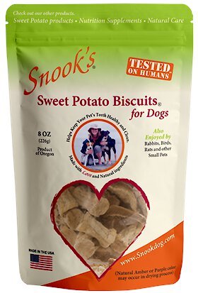 Snook's Sweet Potato Biscuits Dog Treats, 8-oz bag slide 1 of 2