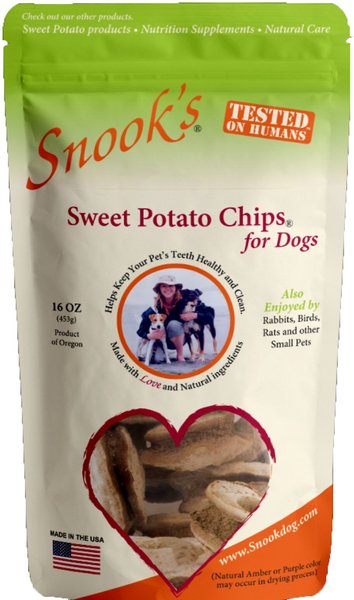 Snook's Sweet Potato Chips Dog Treats, 16-oz bag slide 1 of 2