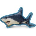 GoDog Ocean Habitat Shark Chew Guard Squeaky Plush Dog Toy, Small