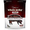 Fruitables Whole Jerky Strips Thick Cut Bacon Flavor Dog Treats, 12-oz bag