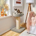 Frisco 32-in Real Carpet Wooden Cat Tree, Gray