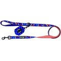 Pawmigo Red, White & Bark Polyester Dog Leash, 5-ft long, 3/4-in wide