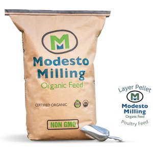 Modesto Milling Organic Layer Pellets Poultry Feed, 50-lb bag