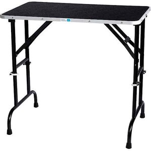 Master Equipment Adjustable Height Dog Grooming Table, Black, 44.5-in