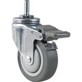 Master Equipment Rubber & Steel Electric Table Caster, 4 count