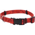 SecureAway Dog Flea Collar Protector, Red Bones, X-Small: 8 to 12-in neck, 5/8-in wide