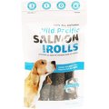 Snack 21 Treats Wild Pacific Salmon Skin Rolls Dog Treats, 6 count