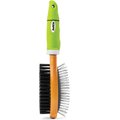 Petkin Soft Grip Bamboo Two-Sided Dog Brush
