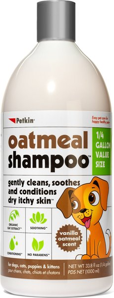 Petkin Oatmeal Dog Shampoo, 32-oz bottle slide 1 of 1