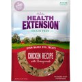 Health Extension Grain-Free Oven Baked Chicken Recipe with Pomegranate Dog Treats, 6-oz bag