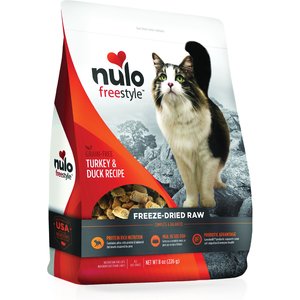 Nulo FreeStyle Turkey & Duck Recipe Freeze-Dried Raw Cat Food, 8-oz bag