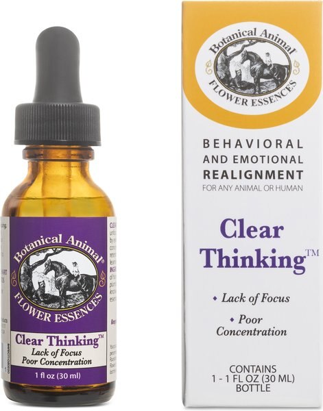 Botanical Animal Flower Essences Clear Thinking Calming Pet Supplement, 1-oz bottle slide 1 of 6
