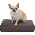 Pet Support Systems Gel Memory Foam Pillow Dog Bed, Charcoal Gray, Small