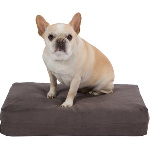 Pet Support Systems Gel Memory Foam Pillow Dog Bed, Charcoal Gray, Small