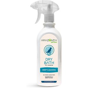Amazonia Waterless Dry Bath Pet Shampoo, 16.9-oz bottle