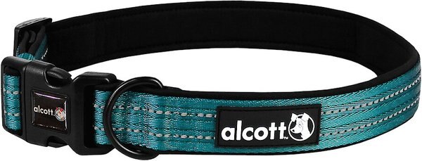 Alcott Adventure Polyester Reflective Dog Collar, Blue, X-Large: 22 to 30-in neck slide 1 of 2