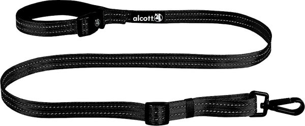 Alcott Weekender Polyester Reflective Dog Leash, Black, 5-ft long, 1-in wide slide 1 of 1