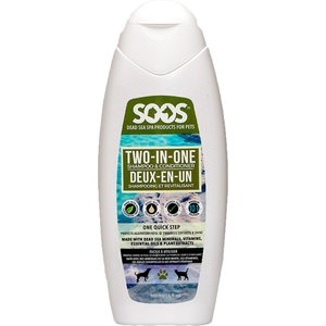 Soos Pets Two-in-One Dog & Cat Shampoo & Conditioner, 16.9-oz bottle