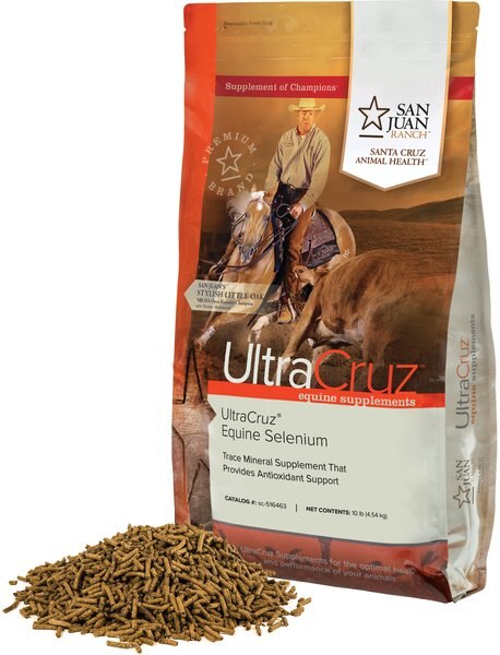 UltraCruz Selenium Nerve, Muscle & Joint Support Pellets Horse Supplement, 10-lb bag slide 1 of 4