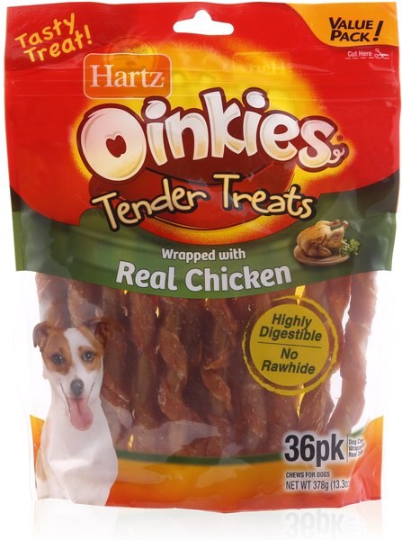Hartz Oinkies Tender Treats Real Chicken Dog Treats, 36 count slide 1 of 5