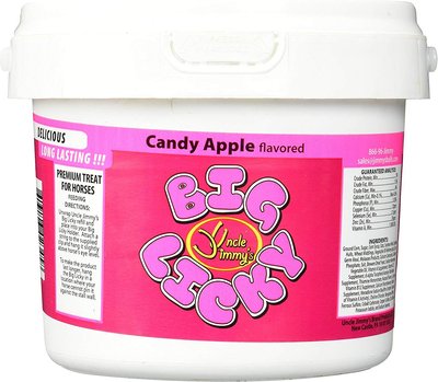 Uncle Jimmy's Big Licky Candle Apple Horse Treat, 4.34-lb container, slide 1 of 1