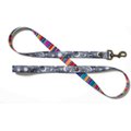 Merry Jane & Thor Starry Night Polyester Dog Leash, Silver & White, Small: 5-ft long, 5/8-in wide